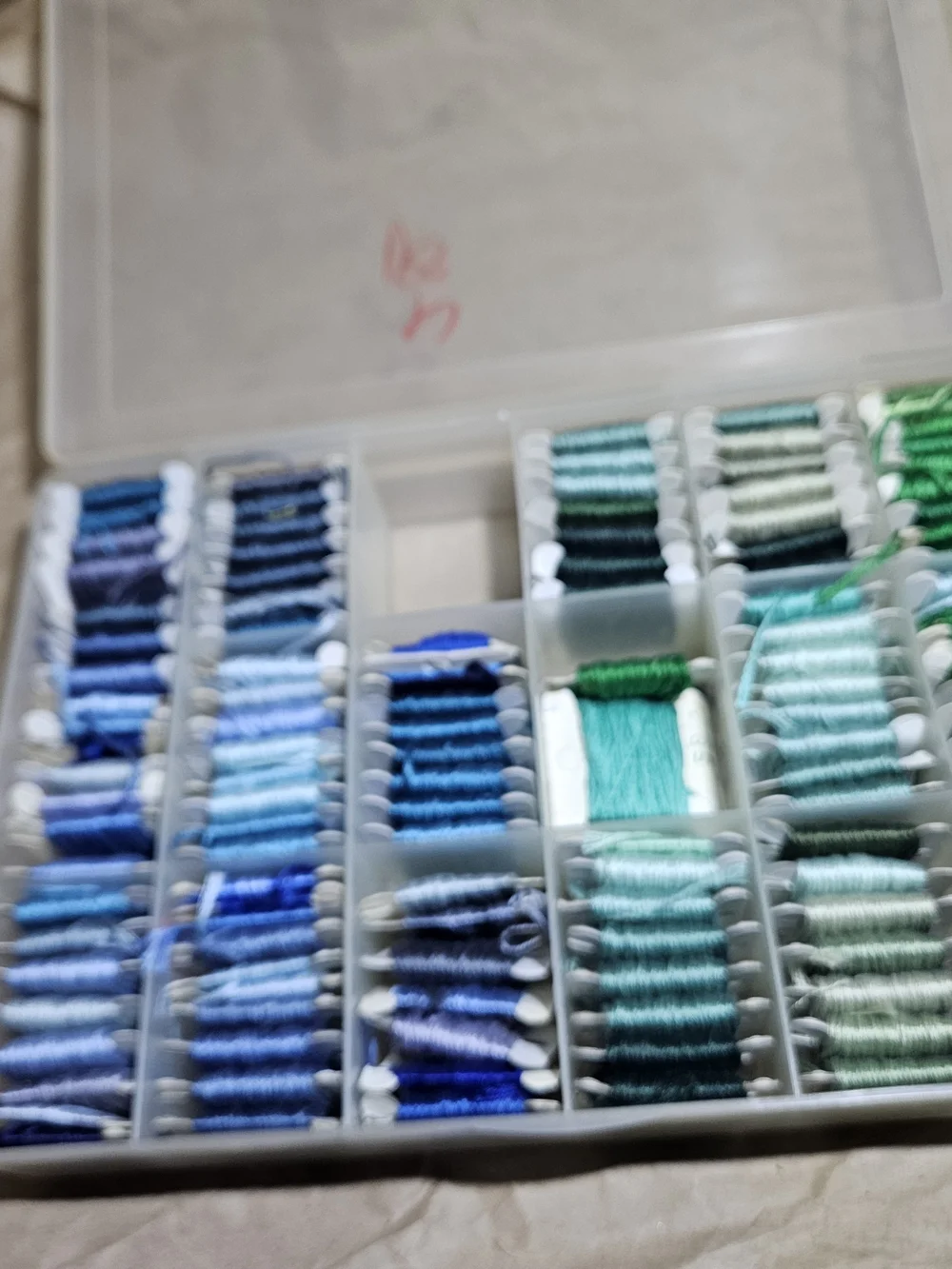 No Boundaries Clear Thread Organizer Box with Multicolor Threads